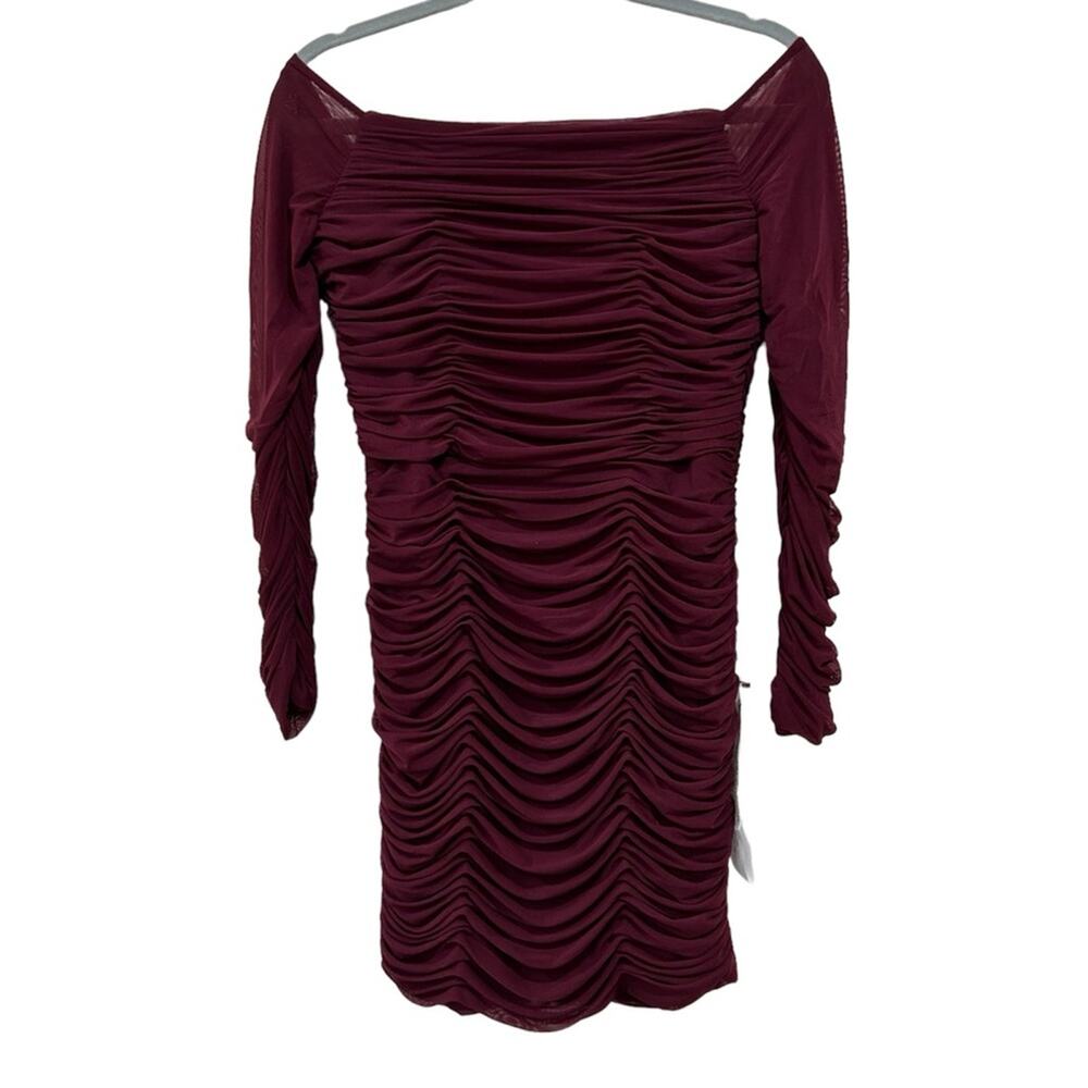 Dress the population Ruched Bodycon Dress women’s size large - Picture 2 of 12